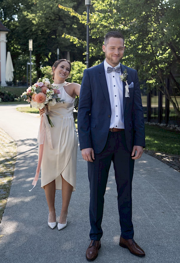 Aufregung vor dem First Look im Stadtgarten Schwäbisch Gmünd