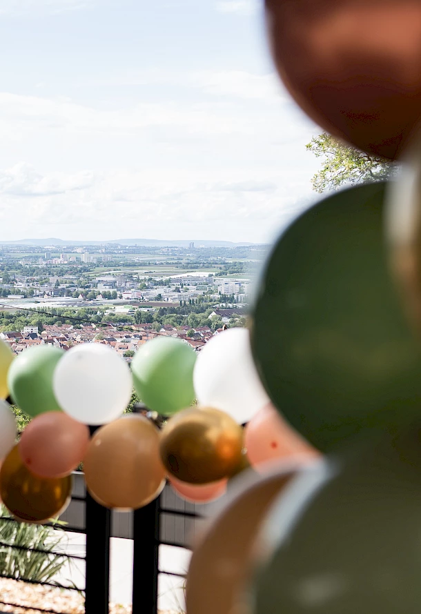 Ausblick von Hochzeitslocation in Stuttgart
