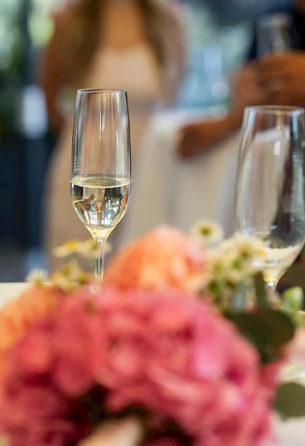 Sektempfang unter freiem Himmel in Schwäbisch Gmünd