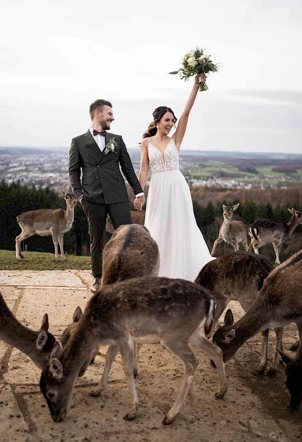 Emotionales Brautpaarshooting auf Burg Staufeneck