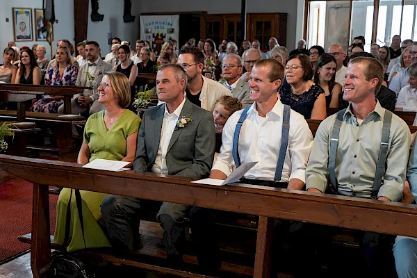 Reaktion der Eltern beim Ringtausch vom Brautpaar